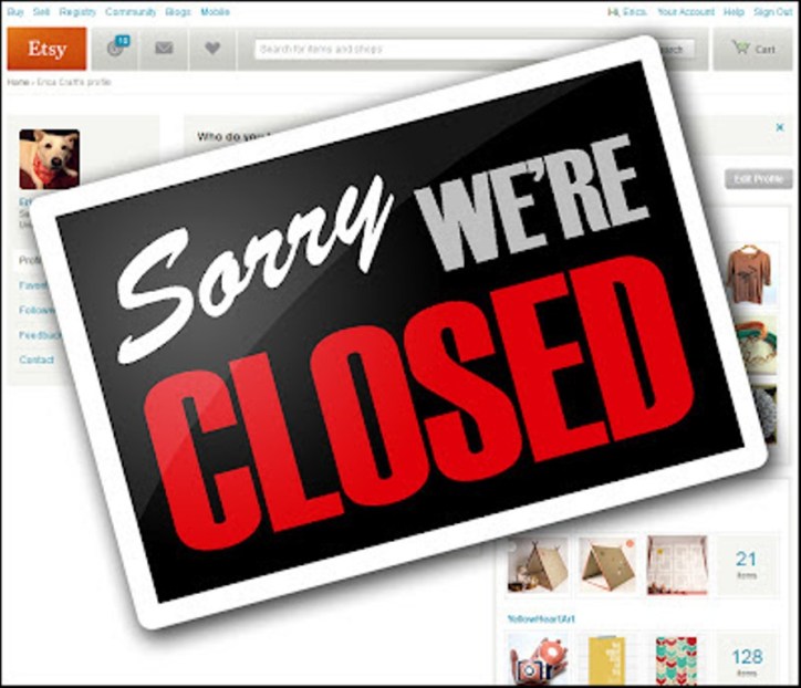ETSY Sorry We're Closed